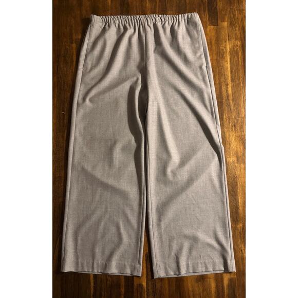 Banana Republic Women's XL Pant Wide Leg 100% Wool Flannel Pull On Lightweight - Picture 2 of 13